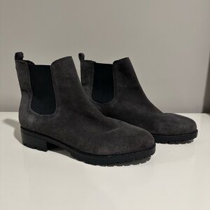 Nine West gray Suede Chelsea Boots